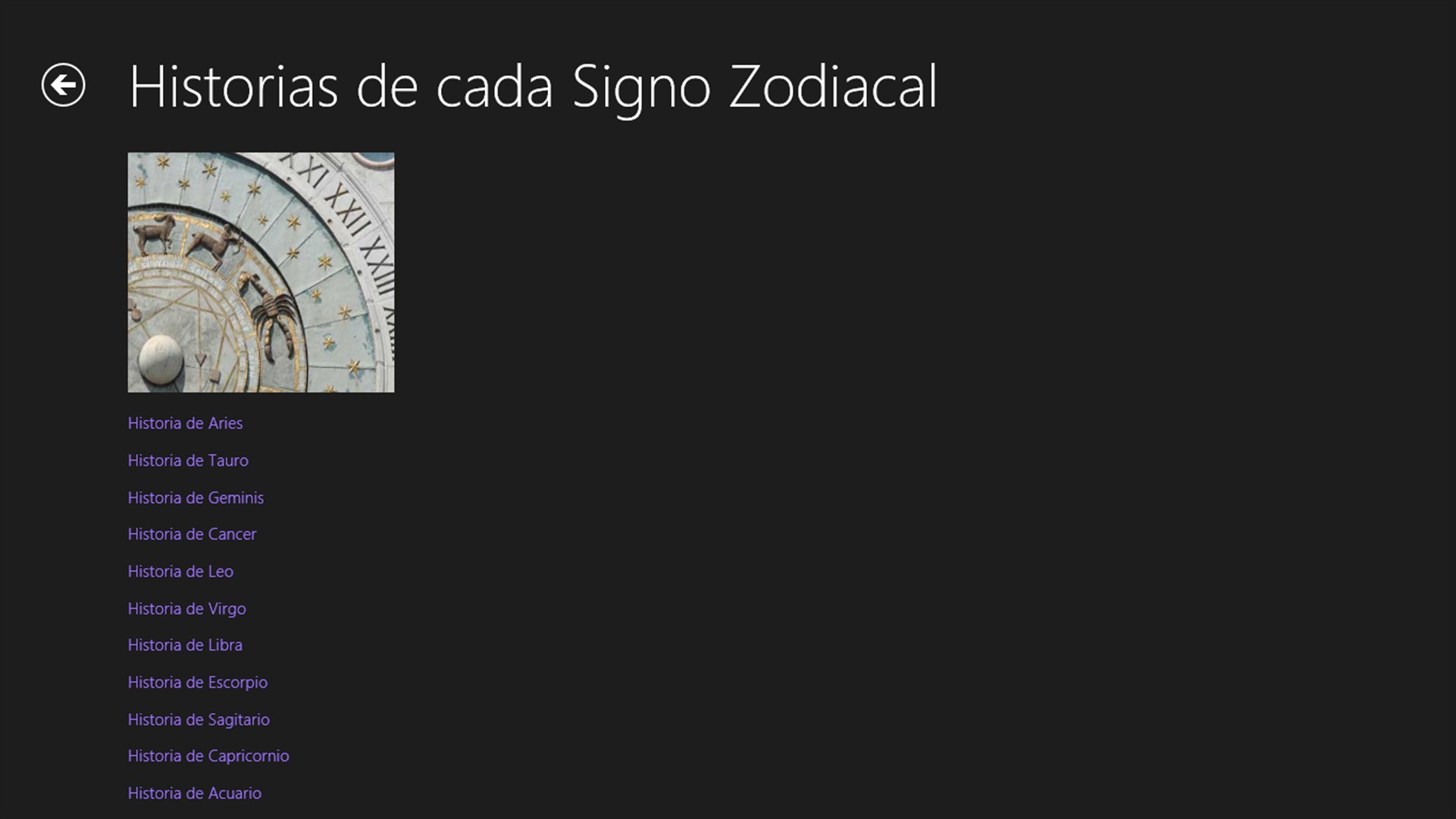 Conoce Tu Signo - Microsoft Apps