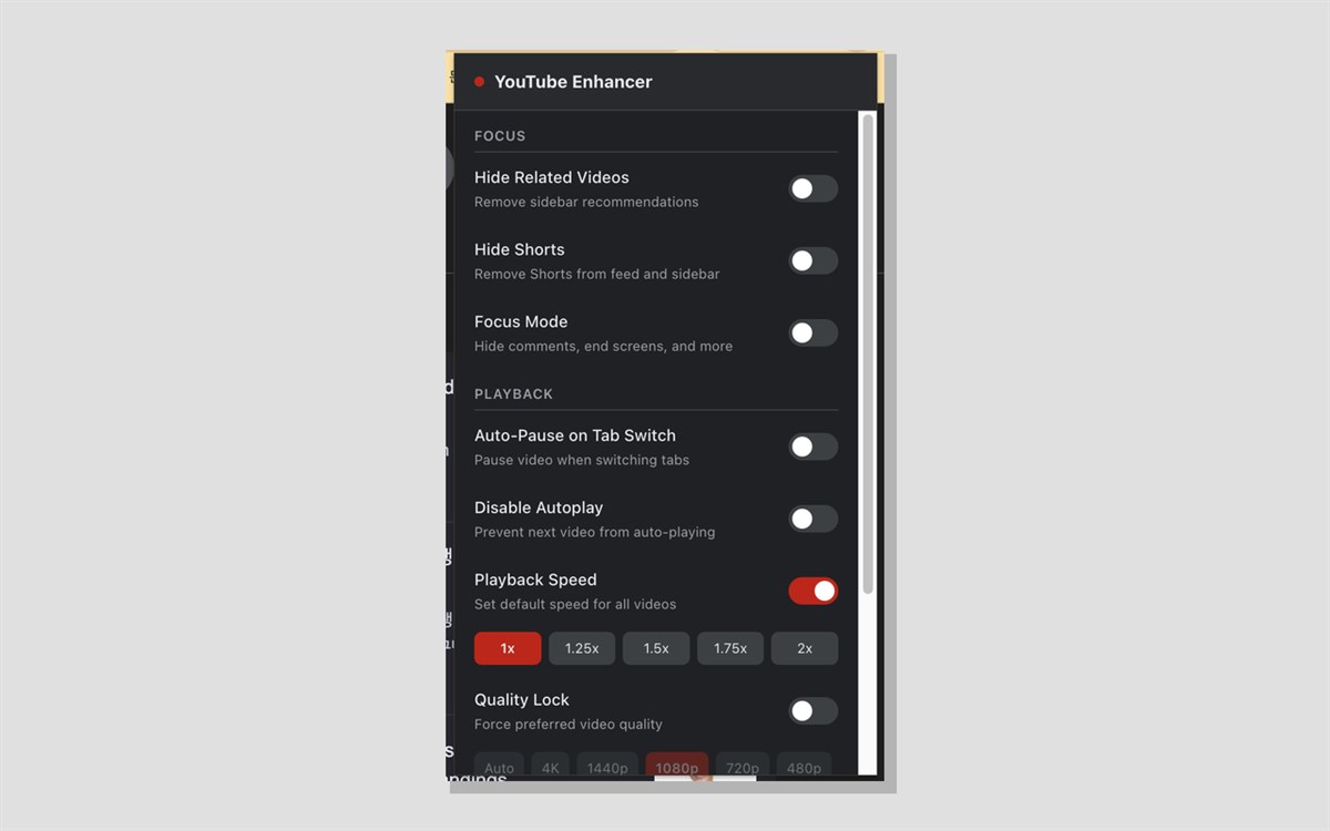 YouTube Enhancer