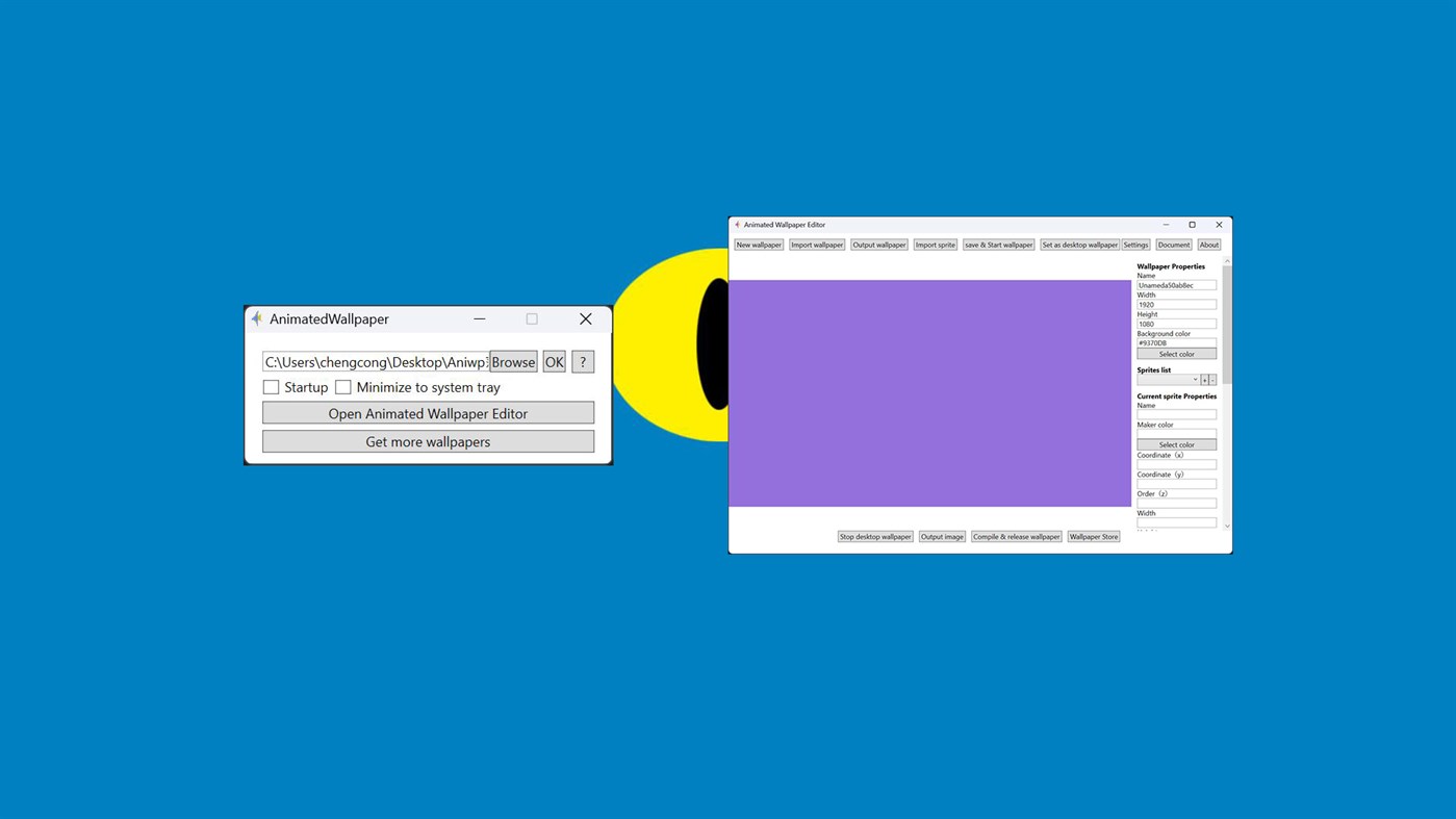 #4. AnimatedWallpaper (Windows) Ved: chengcong