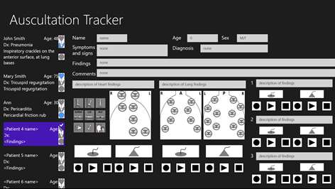 Auscultation Tracker Screenshots 1