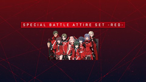 Set de atuendo de batalla -Rojo- de SCARLET NEXUS