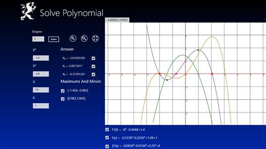 Solve Polynomial Equation screenshot 2