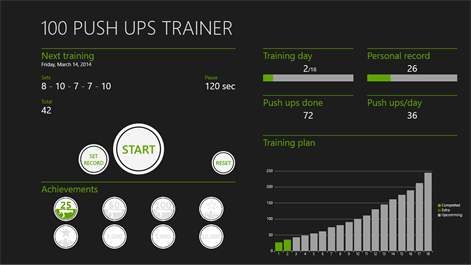 100 Push Ups Trainer Screenshots 1