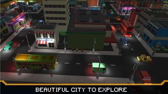 City Tourist Bus Driver - Blocky World Roads Drive screenshot 2