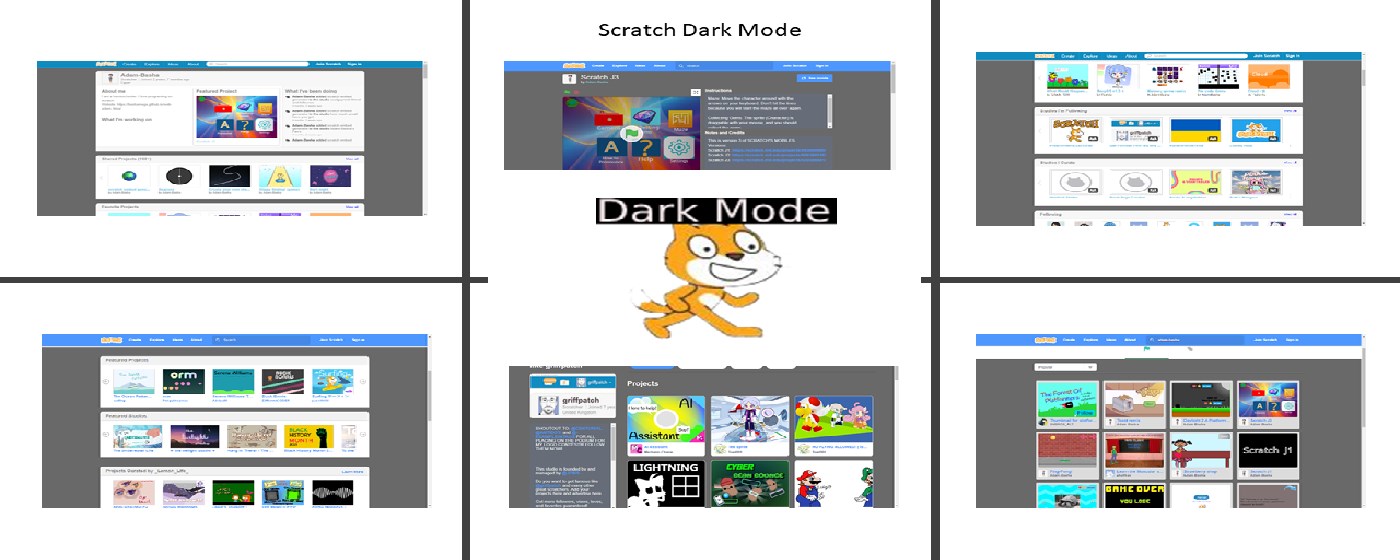 Scratch Dark mode marquee promo image