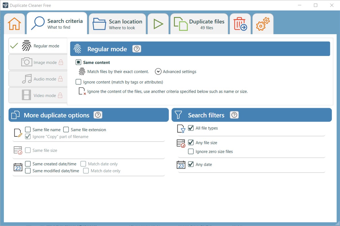 #2. Duplicate Cleaner LE (Windows) 由: DigitalVolcano Software