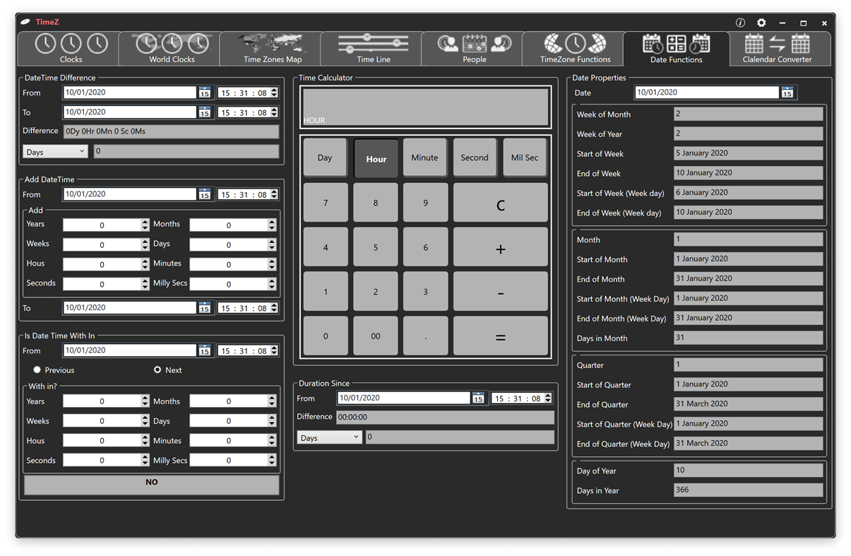 #7. TimeZ (Windows) Ved: Kiran Software Ltd