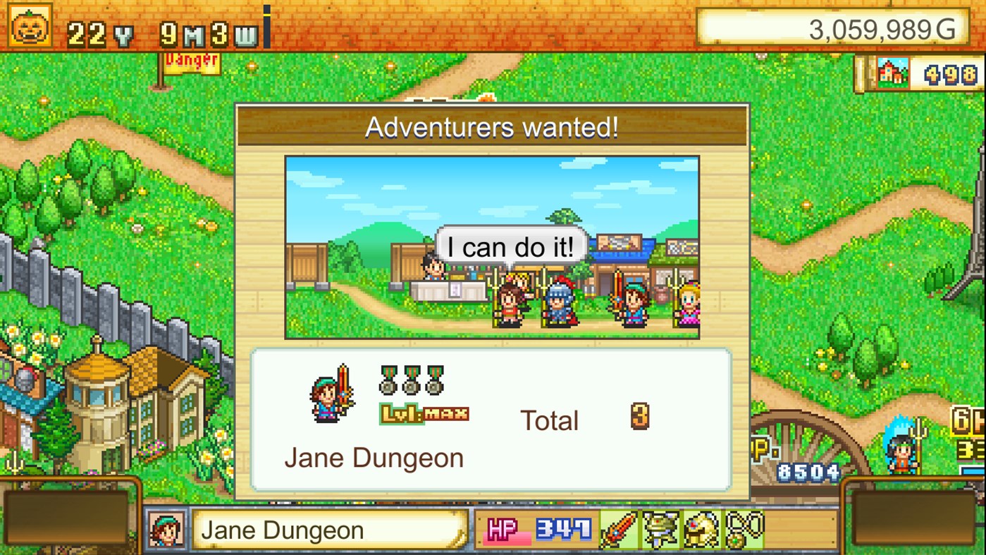 #2. Dungeon Village (Windows) 来自: Kairosoft