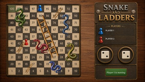 Snakes and Ladders with Friends