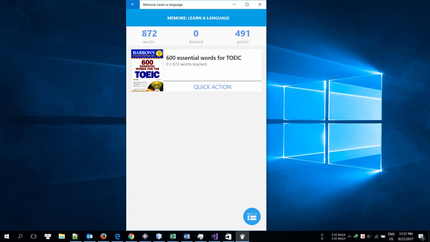 #1. Memore: Learn A Language (Windows) Podle: Vu Van Tuan