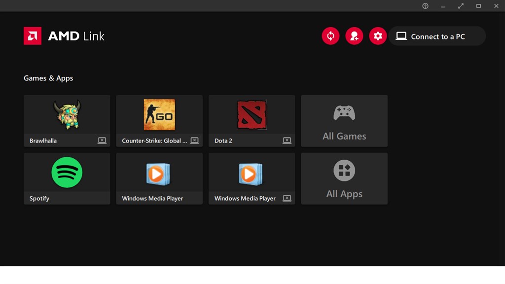 AMD Link Microsoft Apps