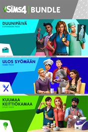 The Sims™ 4 Bundle - Duunipäivä, Ulos syömään, Kuumaa keittiökamaa