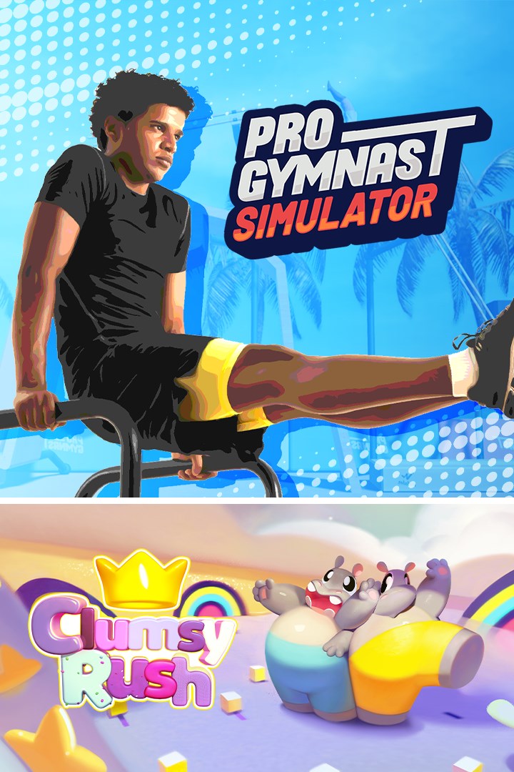 Pro Gymnast Simulator + Clumsy Rush boxshot