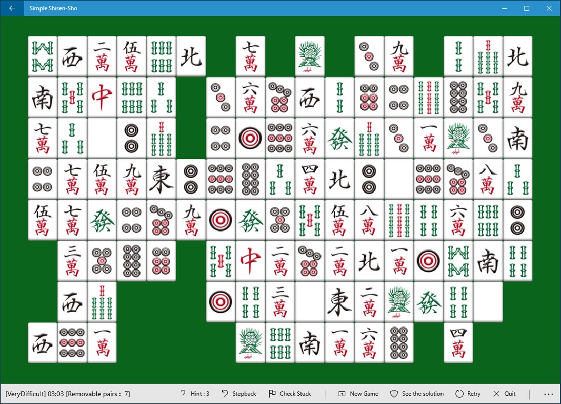 #1. Simple Shisen-Sho : Mahjong Puzzle (Windows) Podle: analogsoft