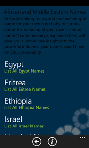 African and Middle Eastern Names screenshot 2