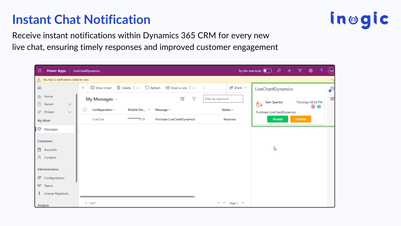 Snapshot 4 of Live Website Chat Integration in Dynamics 365: Connect, Convert & Track Visitors - LiveChat4Dynamics