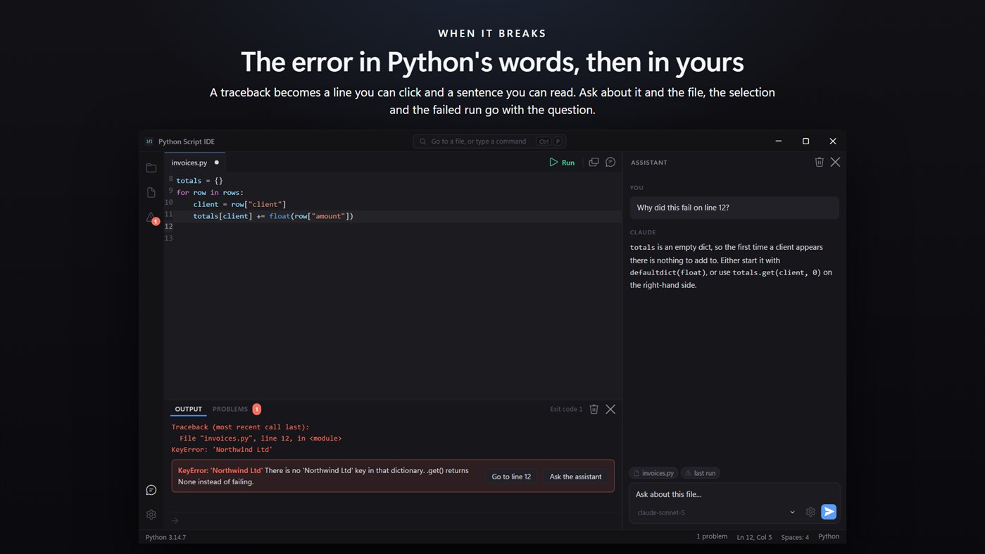 #3. Simple Python Script Runner (Windows) Por: EvlarSoft LLC