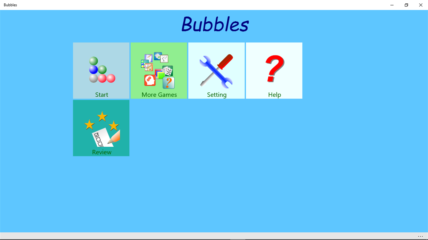 #1. Bubbles Game (Windows) Podle: Metin Morris