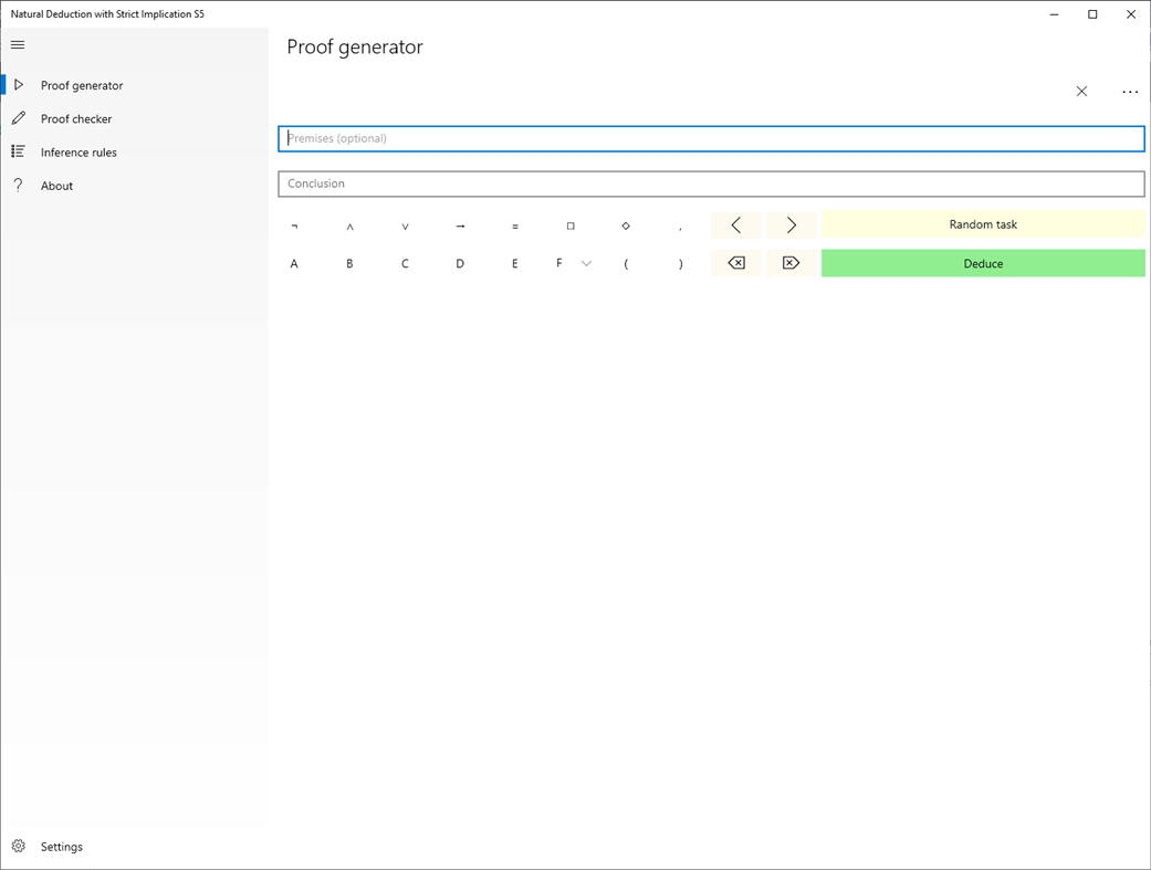 #1. Natural Deduction using Strict Implication (Windows) By: Jukka Häkkinen