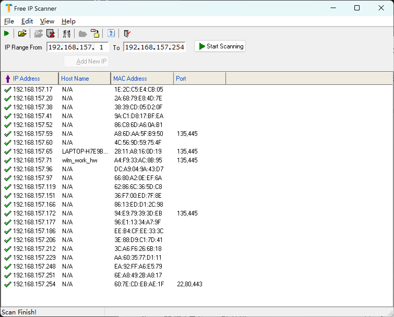 Free IP Scanner screenshot