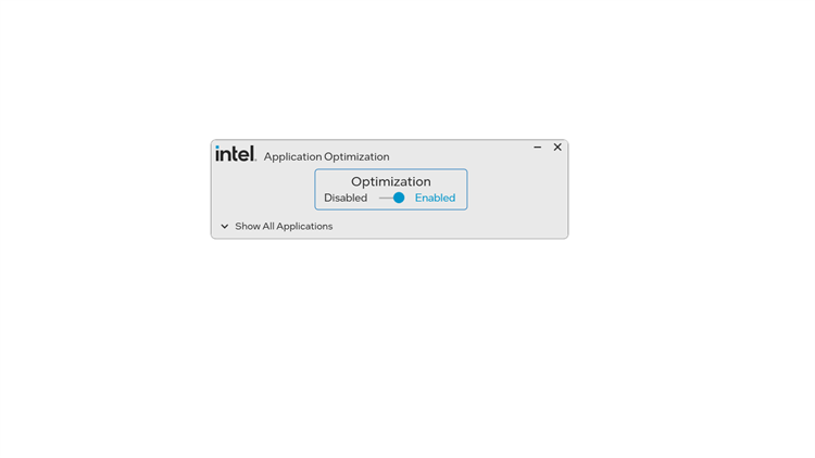 Intel® Application Optimization - PC - (Windows)