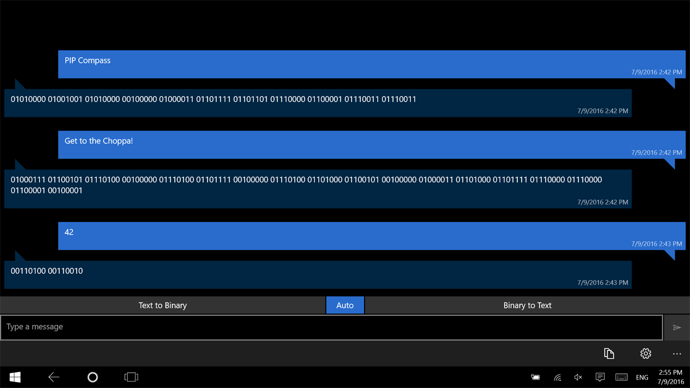 #1. 0N1: Binary Converter (Windows) 由: Sinime