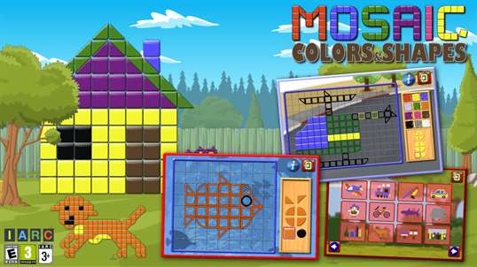 Kids Mosaic Art Shape and Color Picture Puzzles screenshot 1