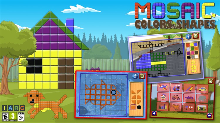Kids Mosaic Art Shape and Color Picture Puzzles - PC - (Windows)