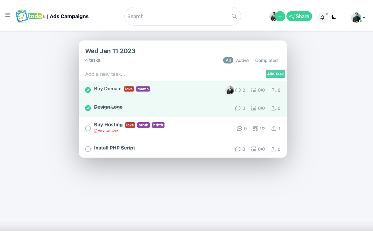 Todo.is | Todo List - Tasks & Project Manager