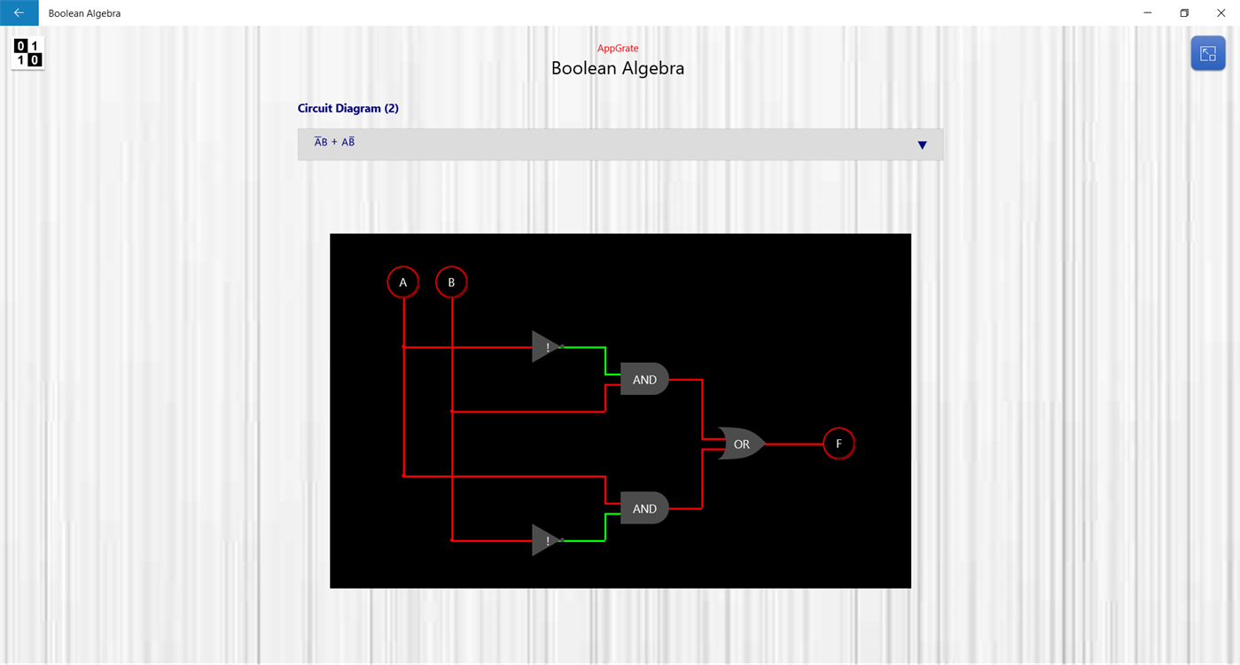 #6. Boolean Algebra (Windows) 由: AppGrate