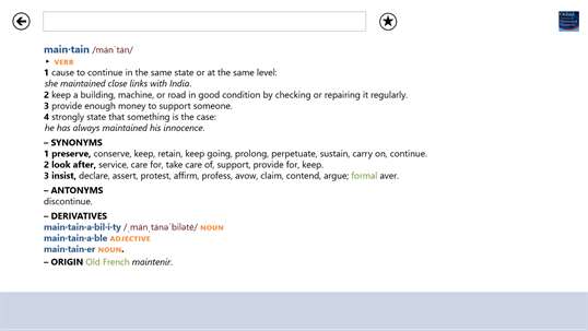 Oxford American Dictionary & Thesaurus screenshot 4