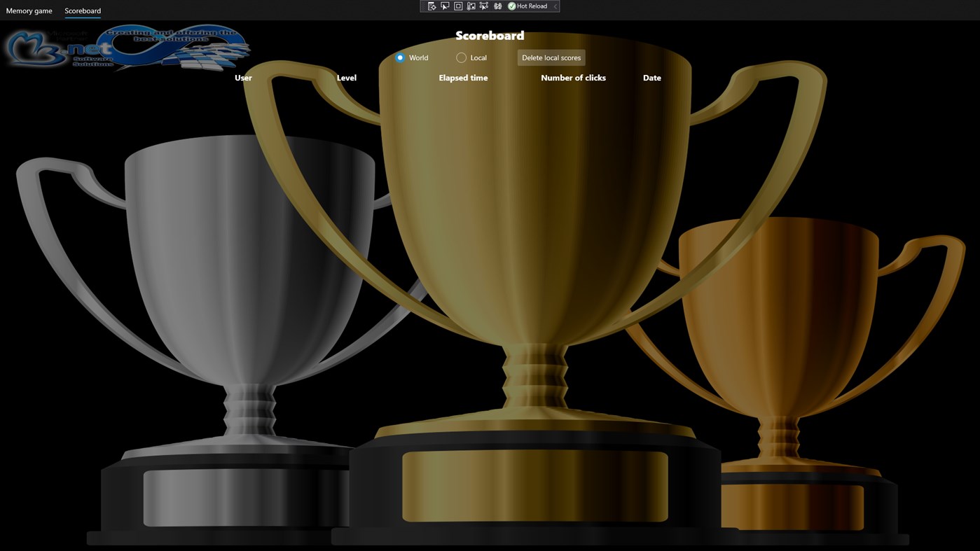 #7. Memory matching-game (Windows) Door: MB.NET Software Solutions