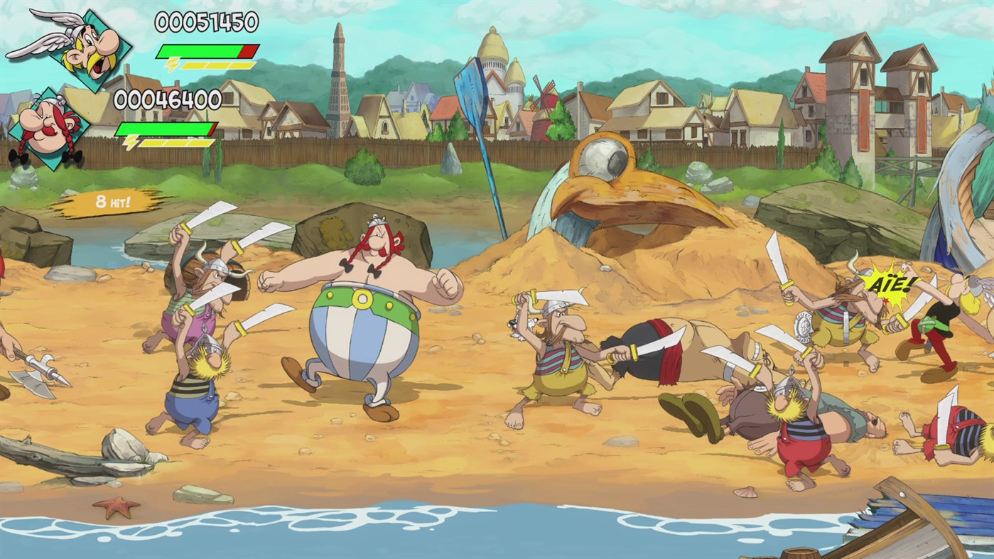 #2. Asterix & Obelix - Slap Them All! 1+2 (Xbox) De: Microids
