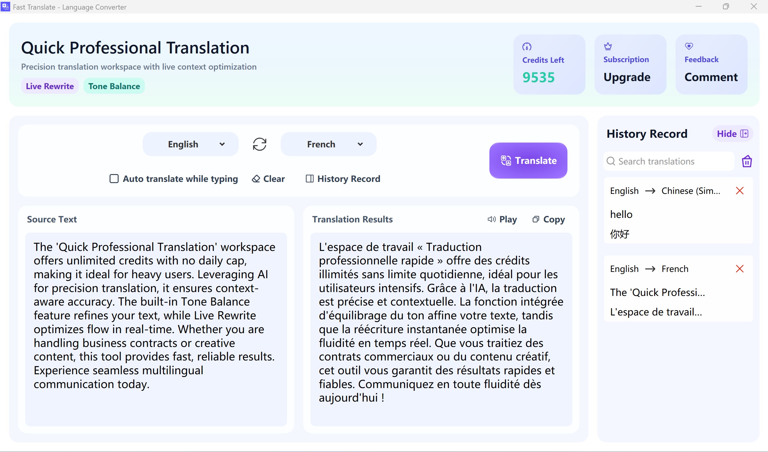 Fast Translate - Language Converter screenshot