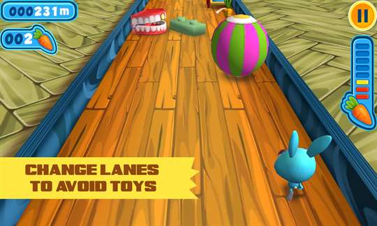 Turbo Fast Bunny Fun Run Game screenshot 2