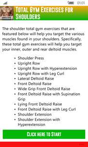 Total Gym Exercises for Shoulders screenshot 1
