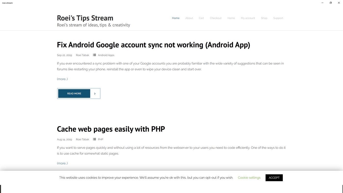 #1. roei.stream (Windows) Podle: Roei Tabak