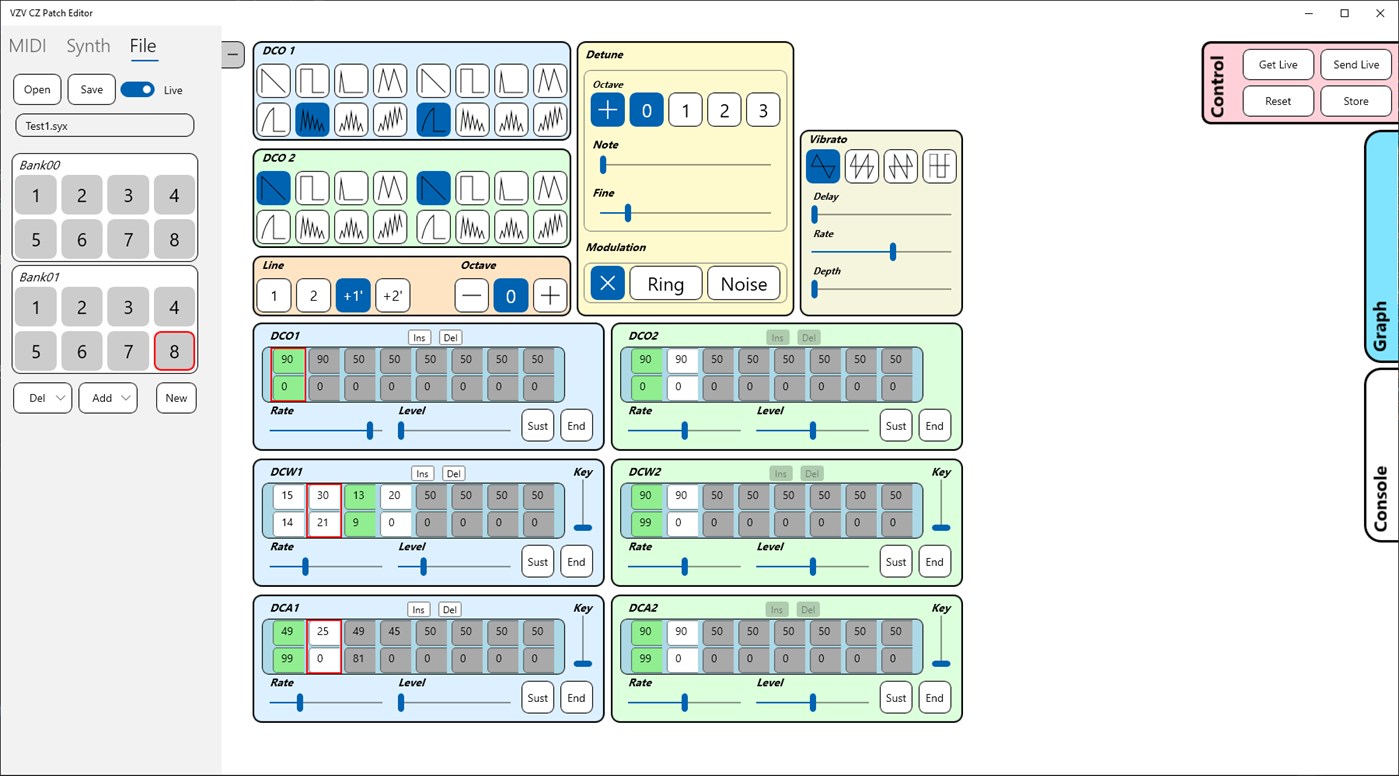 #3. VZV CZ Patch Editor (Windows) Podle: VZV
