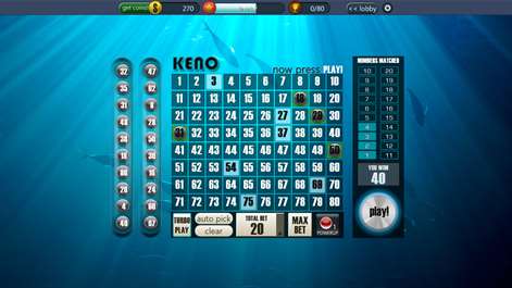 Absolute Keno Screenshots 2