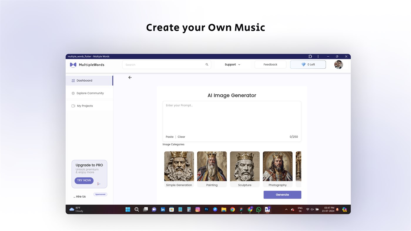 #8. AI Tools-All In One (Windows) Podle: Saify Technologies private limited ( https://saifytech.com )