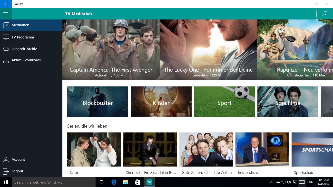 Get Youtv Videorekorder Und Tv Mediathek Microsoft Store