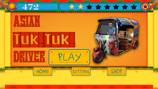 Asian Tuk Tuk Rickshaw Driver screenshot 1