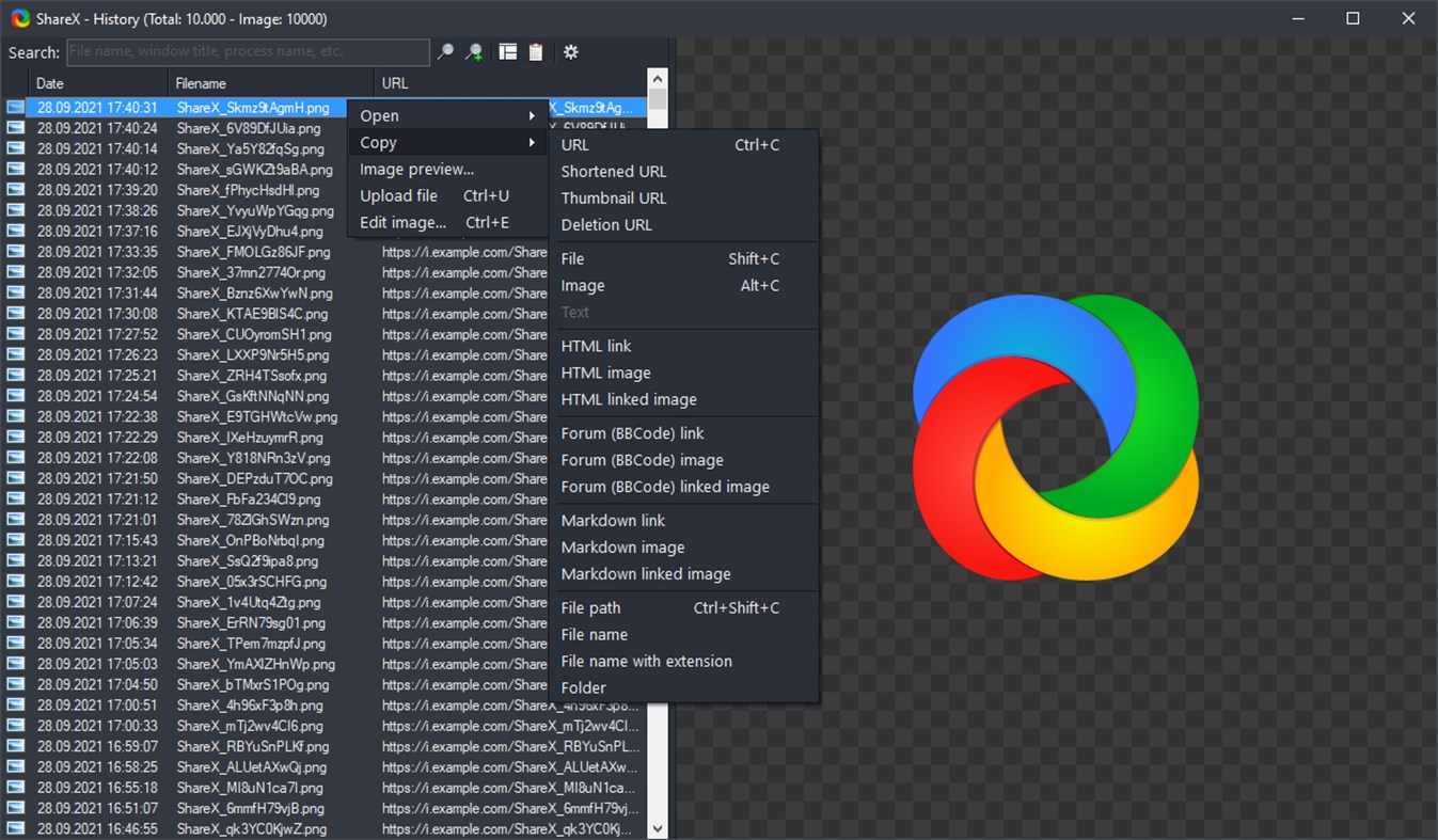 #9. ShareX (Windows) 作者: ShareX Team