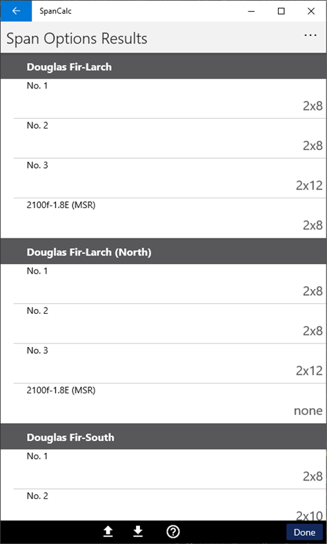 #7. SpanCalc (Windows) 来自: American Wood Council