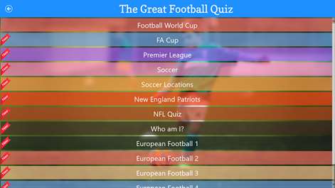 The Great Football Quiz Screenshots 2