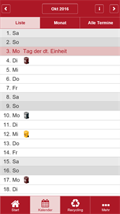 Landkreis Ansbach Abfall-App screenshot 2