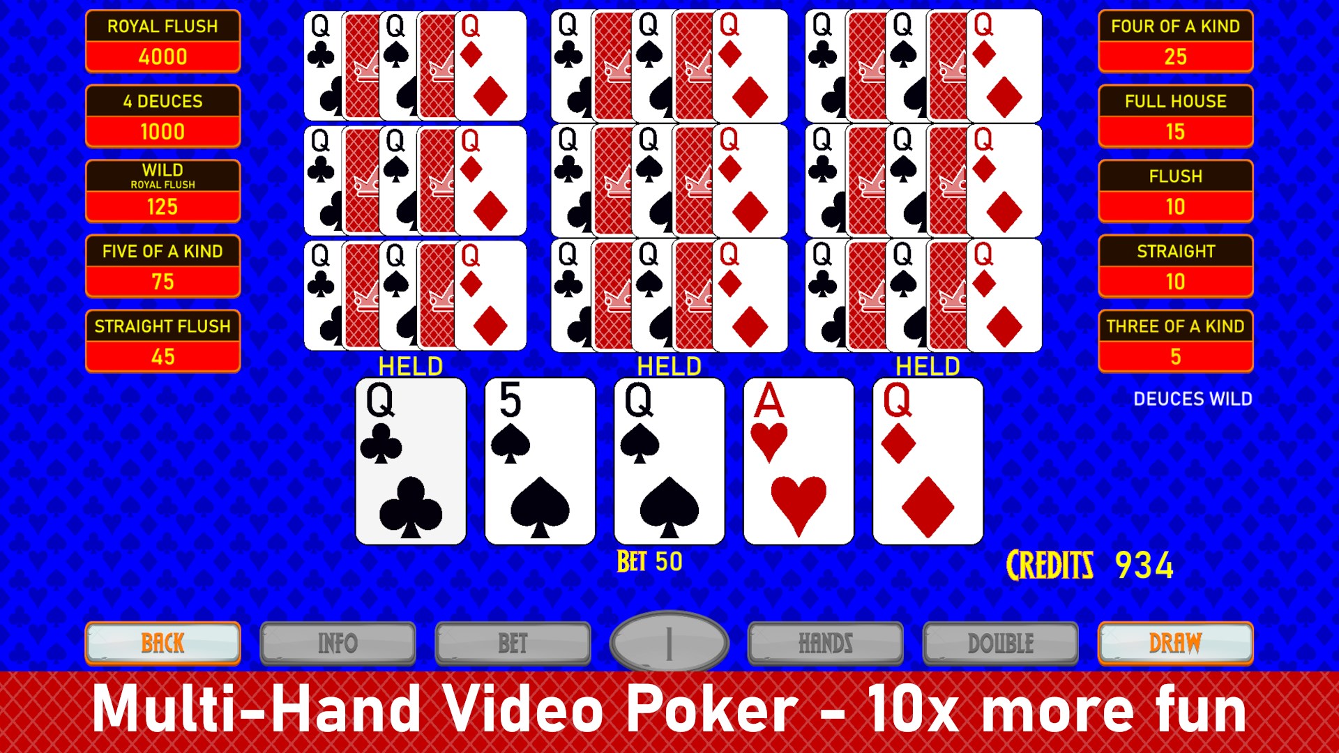 Captura 4 Video Poker Royale windows