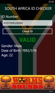 SA ID Checker screenshot 2