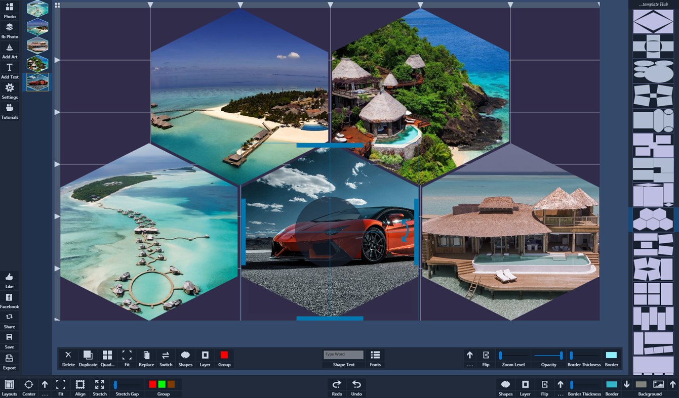 #7. Atlantas Photo Collage Studio (Windows) Göre: Unicorn