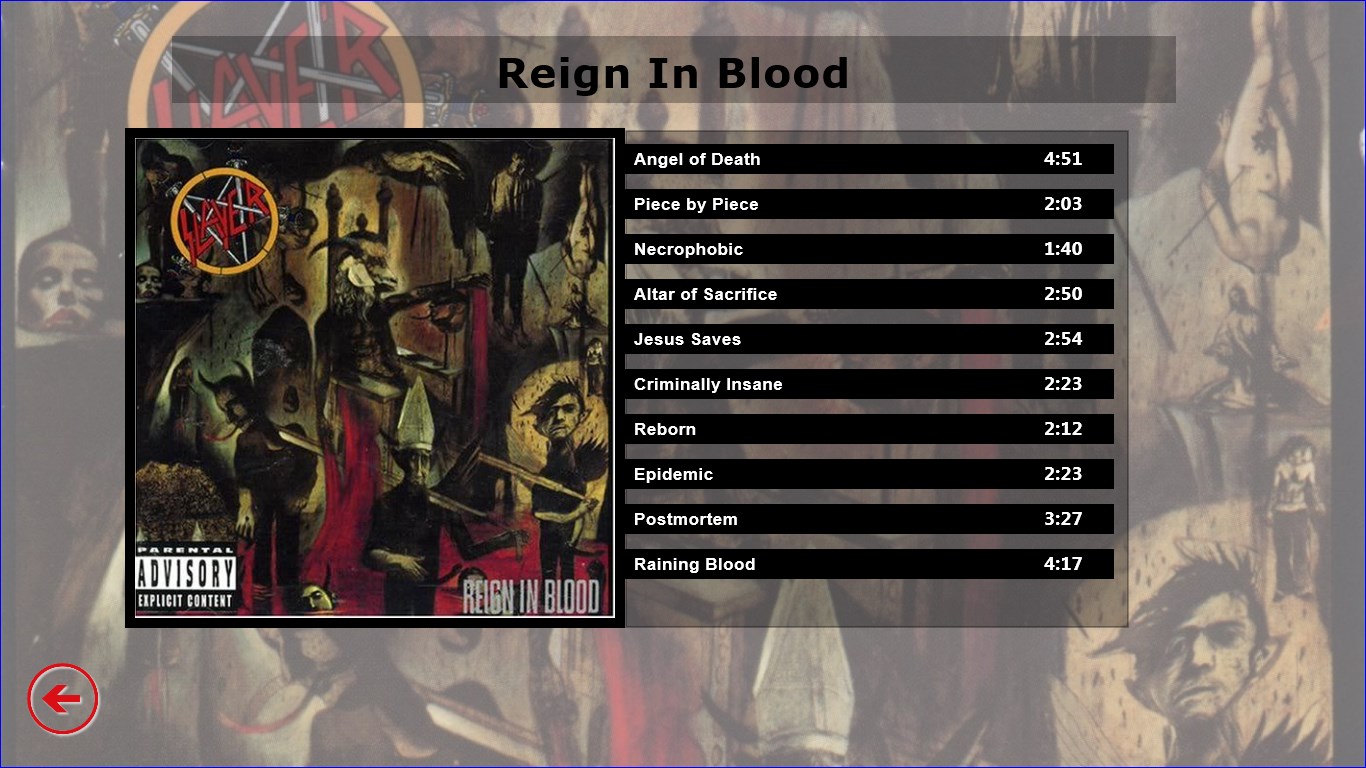 Reign in Blood.